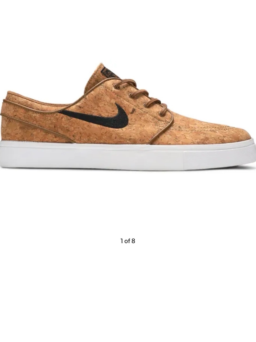 Nike Men’s Cork Upper Skate Sneakers in Tan and Black
